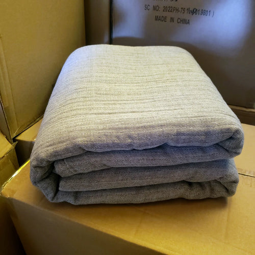 couverture coton gris rayures simple solide anti boulochage portable printemps automne maison voyage