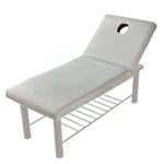 couvre lit massage table gris rose blanc bleu jaune uni moderne élastique polyester coton