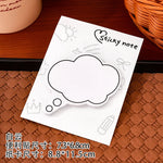 notes autocollantes blancs motifs bulles soleil couronne adhésif moderne graphique scrapbooking fournitures