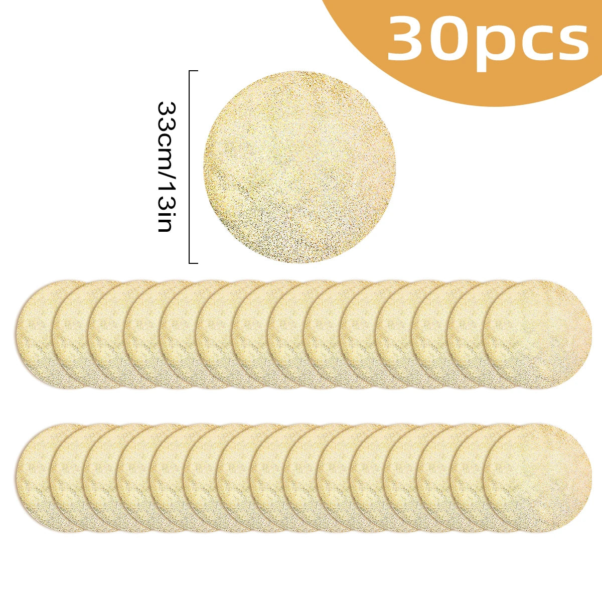 serviettes table modernes blanches dorées motif filetage pack 50pcs 33cm