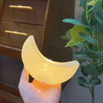 veilleuse led animal compagnie lune étoile décoration chambre blanc jaune moderne minimaliste