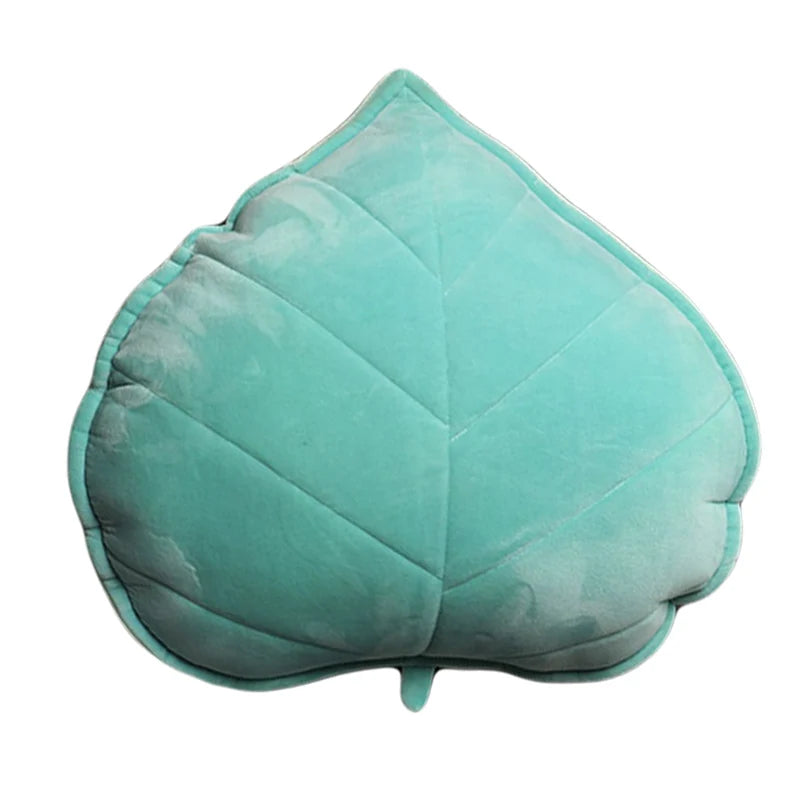 coussin rond imprimé feuilles velours amovible lavable moderne adultes multicolore