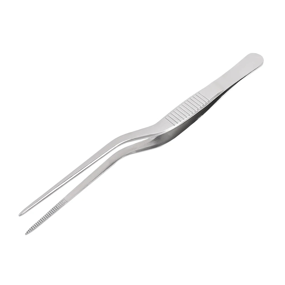 pinces épiler acier inoxydable argentées modernes 14cm 16cm 20cm trois pièces ustensiles cuisine
