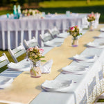 nappes jetables satinées chemins table motifs étoiles dorées roses festifs blanc or rose bleu