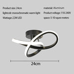 lampe contemporaine led noir doré circulaire minimaliste(touches interrupteur) 24cm