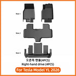 tapis sol voiture tesla model yl 2026 noir rayures horizontales moderne imperméable antidérapant sans