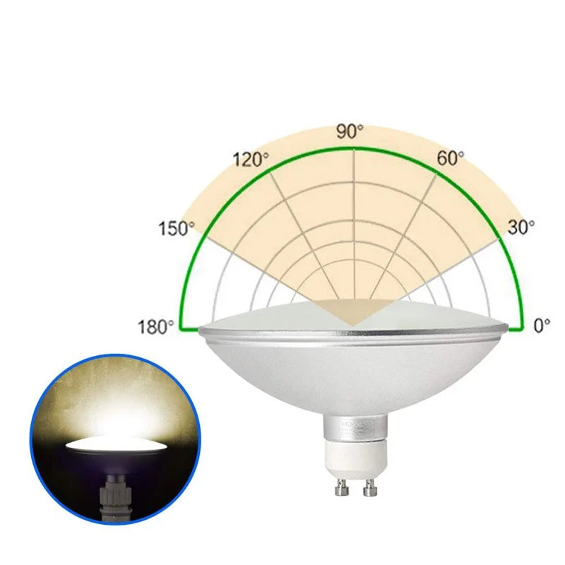 ampoules led 12w gu10 étanches intensité variable blanc moderne cuisine