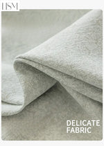 rideau occultant gris clair moderne salon chambre tissu épais épais