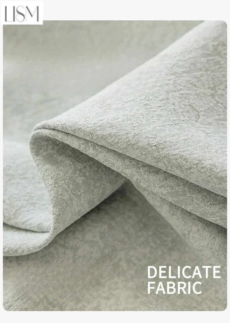 rideau occultant gris clair moderne salon chambre tissu épais épais