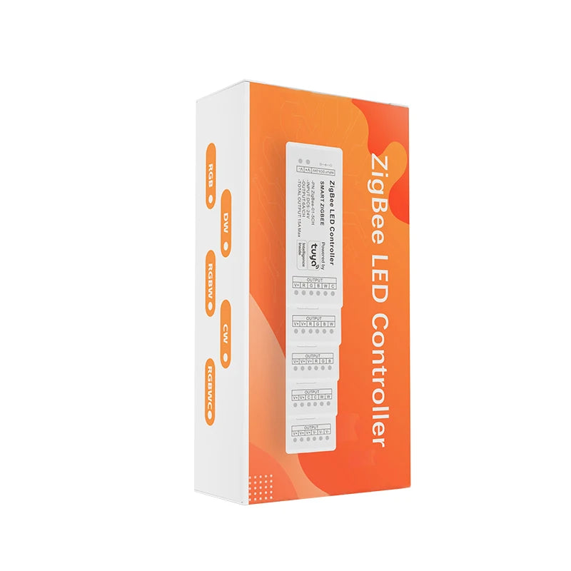 contrôleur led zigbee smart 12v 24v rgb cct interrupteur alexa blanc moderne