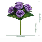 bouquets artificiels fleurs simples classiques rouge blanc rose jaune violetintérieur décoration maison fête