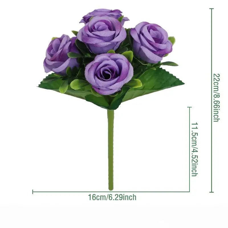 bouquets artificiels fleurs simples classiques rouge blanc rose jaune violetintérieur décoration maison fête