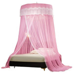 rideau lit enfant unisexe polyester coton rose vert blanc bleu violet translucide franges décoratives