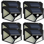 lampe solaire détecteur mouvement extérieure sécurisée led noire contemporaine mur automatique