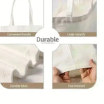 sacs toile personnalisables tote bag noir blanc imprimés décontractés femmes