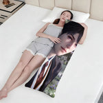 coussin moderne blanc personnage masculin serviette chaîne non toxique respectueux environnement 51x137CM