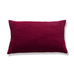 coussin velours rayé marron clair simple imperméable respectueux environnement 30x50cm maison