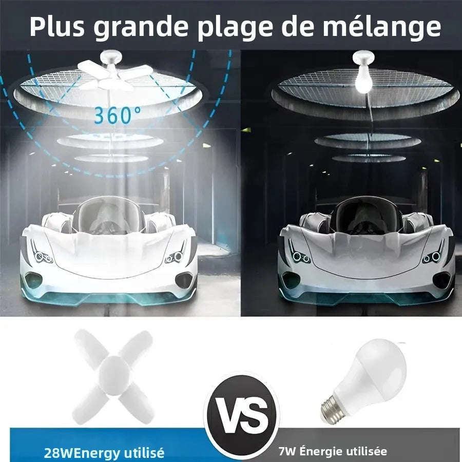 lampe led pliable réglable moderne minimaliste blanc blanc chaud motifs fleurs fixations base e27