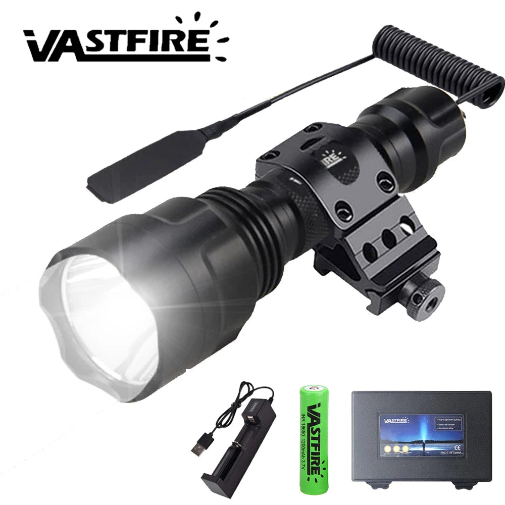 lampe torche led rechargeable usb 350lm 5w blanc rouge vert anti choc camping