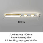 lampe led moderne plafonnier fer aluminium poli noir blanc éclairage quotidien toucher interrupteur