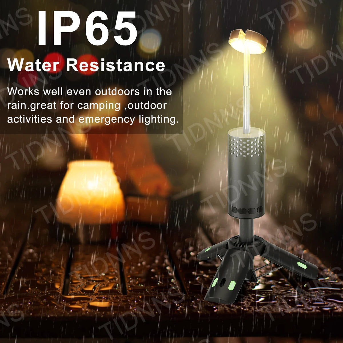 lampe poche portable rechargeable led camping 12h autonomie noir vert moderne