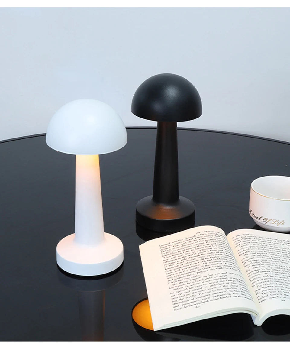lampe table moderne rechargeable led tactile chambre salon blanc noir or rose gold argent