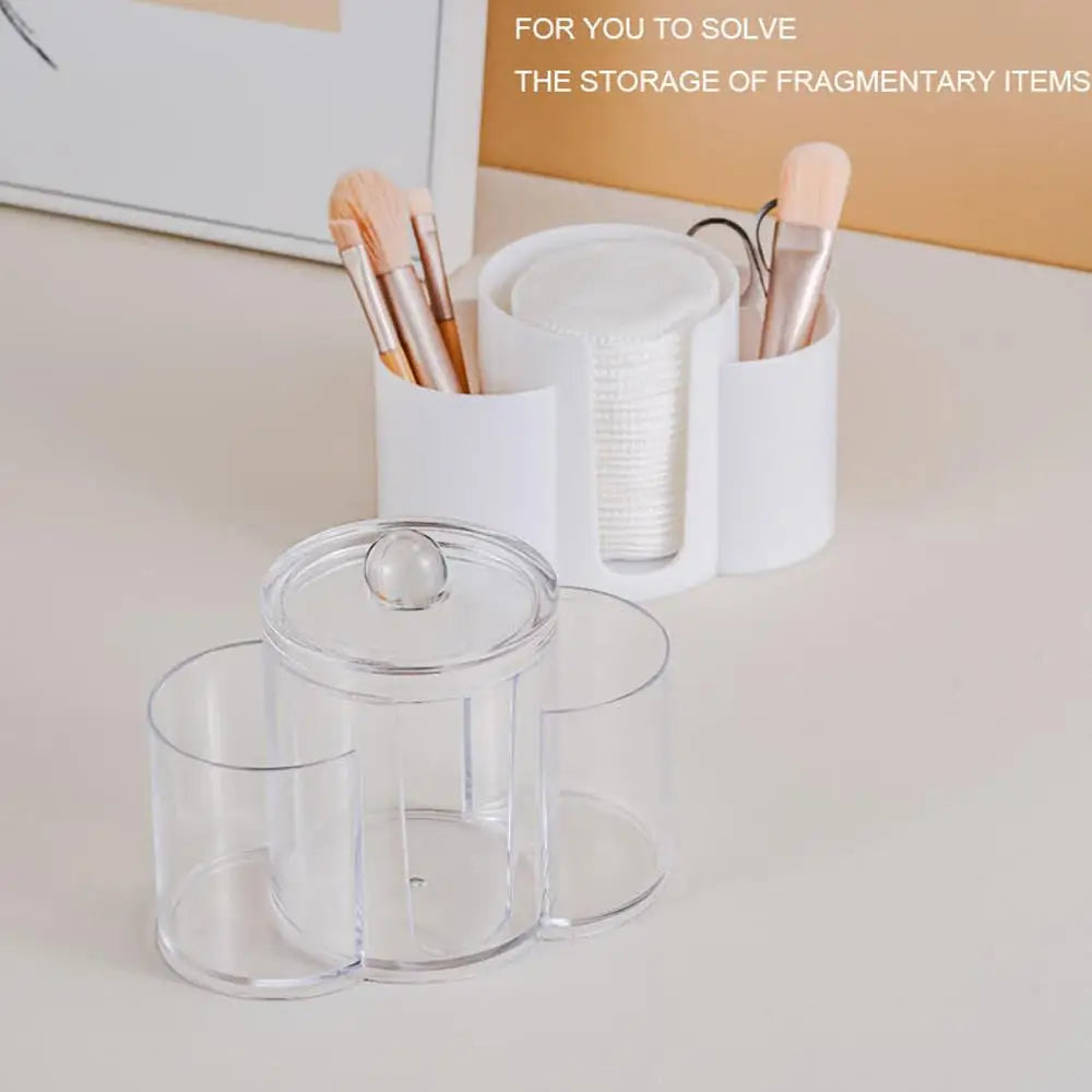 organisateur cosmétique transparent moderne brosse lingettes éponge rangement maquillage portable salle bain