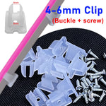 fixation clips vis mur ruban led blanc points lumineux moderne certification fcc rohs