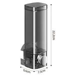 distributeur savon liquide adhésif transparent moderne grey press pump hand soap shower gel body
