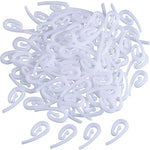 crochets rideau douche plastique blanc translucide moderne adhésifs 100 pièces minimalistes accessoires fenêtre