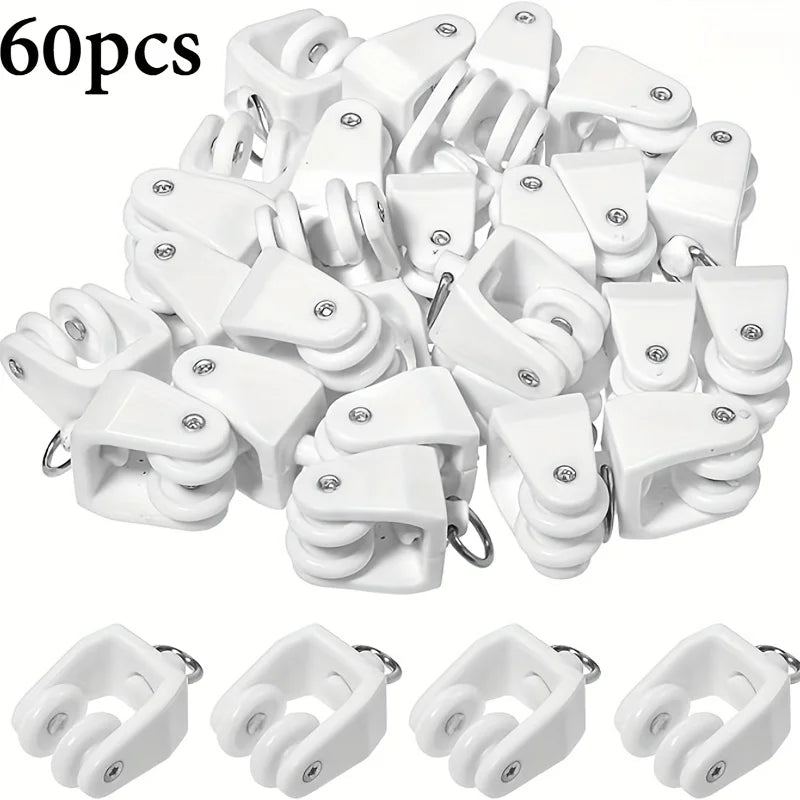 clips rideau blancs ronds lisses modernes tissus eyelets pack 30pcs 60pcs