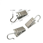 Ensemble de 20 crochets de rideau en fer traditionnel