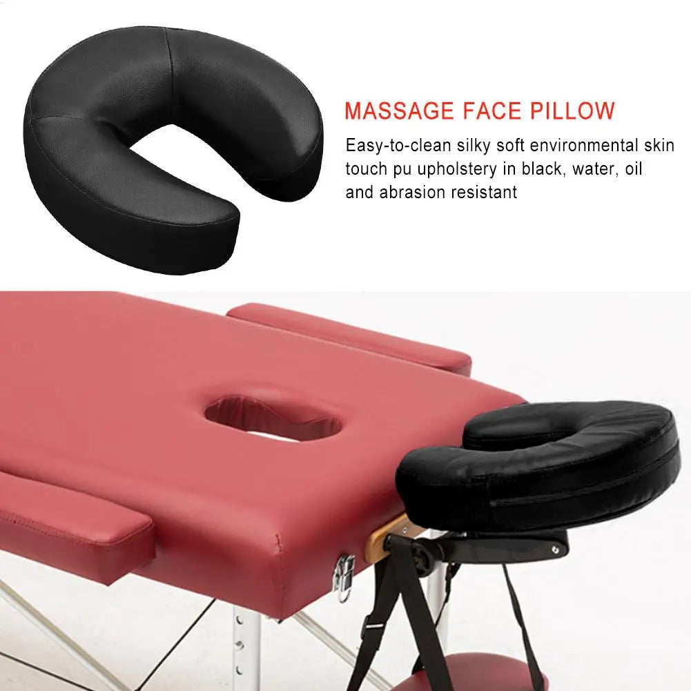 coussin massage noir simili cuir mousse ultra doux confort easy to clean lit tête
