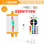 contrôleur led bande lumineuse 24 touches ir 1500w rgb clips modernes télécommande usb secteur