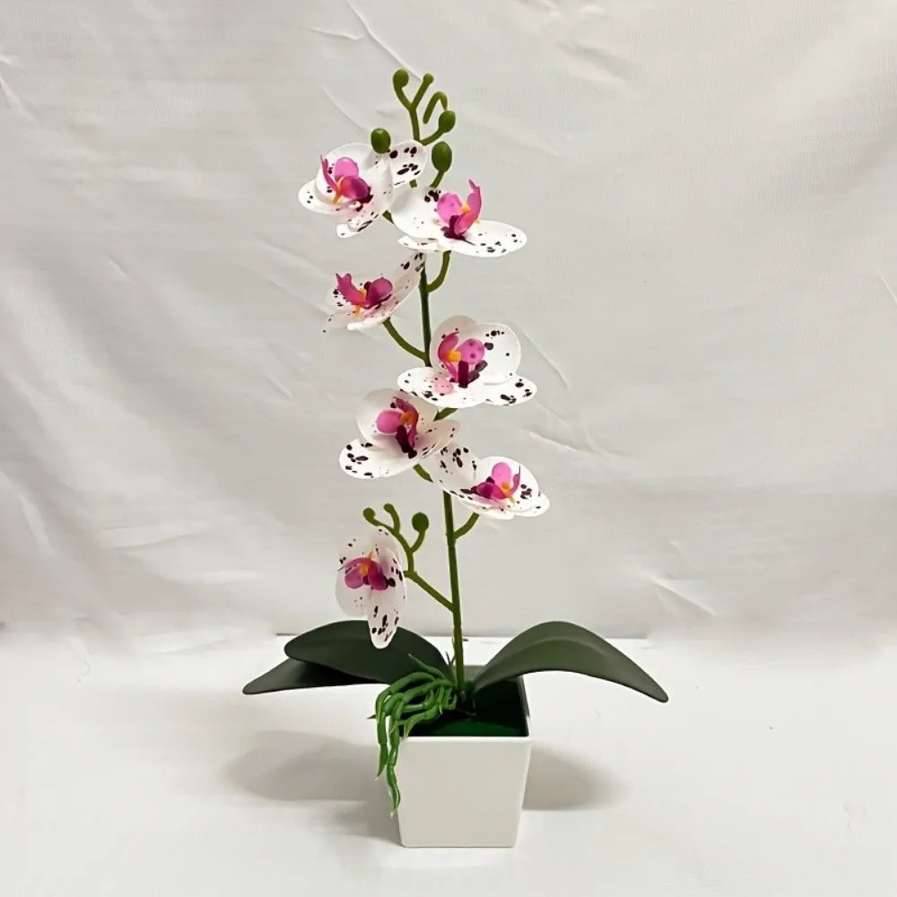 orchidées artificielles fleurs blanches roses intérieur décoration maison bouquet polyesters modernes minimalistes