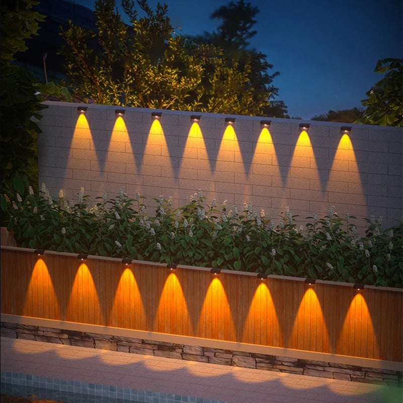 lumière solaire led noire ip65 adhésive murale led panneau solaire interrupteur tactile contemporaineextérieur