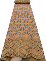 tissu brodé géométrique bleu clair noir vert rouge rose violet ajouré cérémonie mariage femme