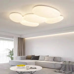 plafonnier moderne blanc nuages minimaliste éclairage chambre restaurant led toucher
