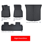 tapis sol voiture tesla noir texture micro perforée moderne