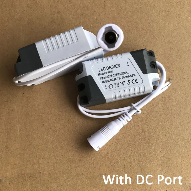 transformateur led driver 12v 24v 24w gris blanc moderne câble connecteur 60x32x22mm