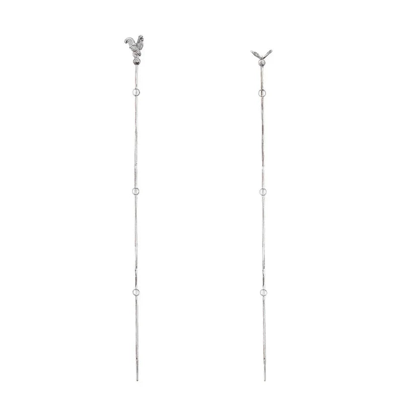 support plante argenté tuteur sol coq rustique décoration verticale anneaux circulaires ornement jardin champêtre