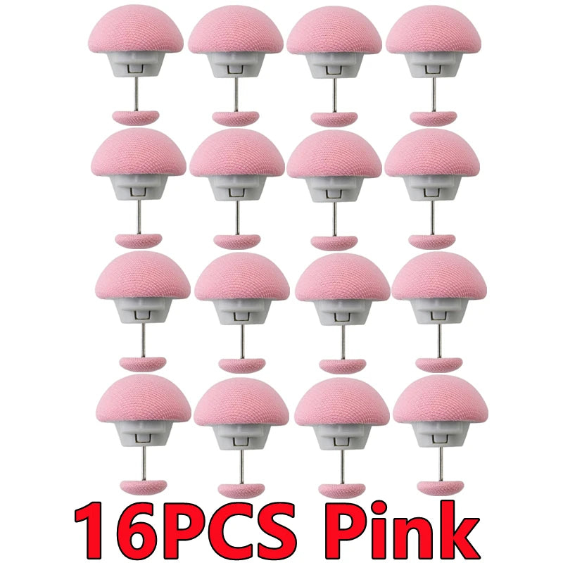 boucles suspension adhésives rose bleu gris blanc modernes minimalistes 16pcs 20pcs