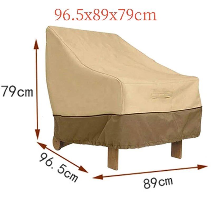 housse chaise haute moderne beige uni imperméable anti poussière polyester tissu poignées renforcées