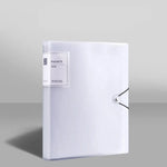 classeur pochettes porte documents plastique poignée étiquette dossiers a4