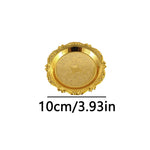 plateau decoratif or argent ornements baroques classique vintage boucles oreilles bracelet 7.5cm 10cm 15cm