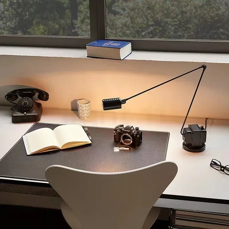 lampe sol moderne noire led base stable éclairage 10 15m² interrupteur bouton fer qualité