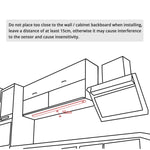 lampe led barre cuisine 30cm 40cm 50cm blanc blanc chaud adhésif sensoriel moderne minimaliste