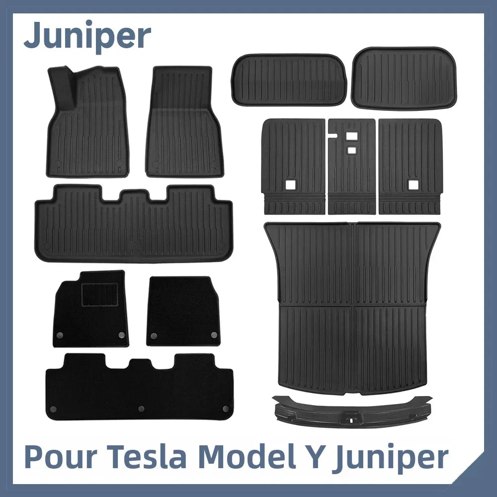 tapis sol coffre protection texture rugueuse tapis conducteur passager arrière moderne noir
