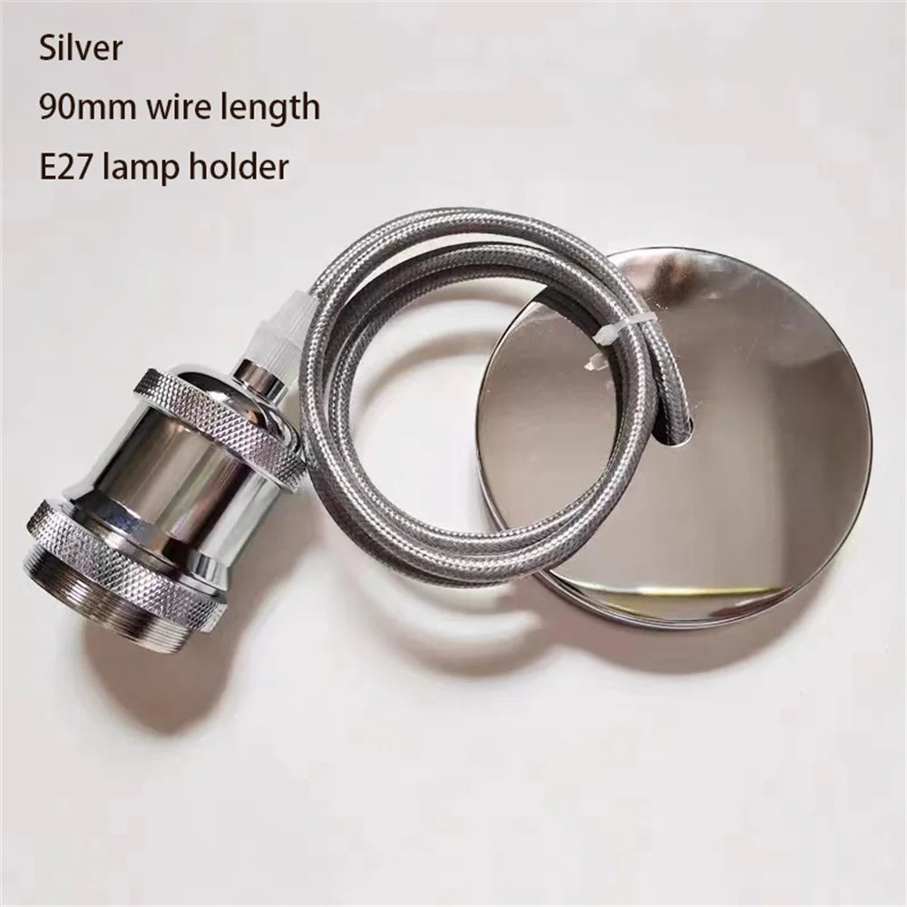 support lampe suspendu moderne rose gold pearl black bronze silver e27 métal lisse opacité