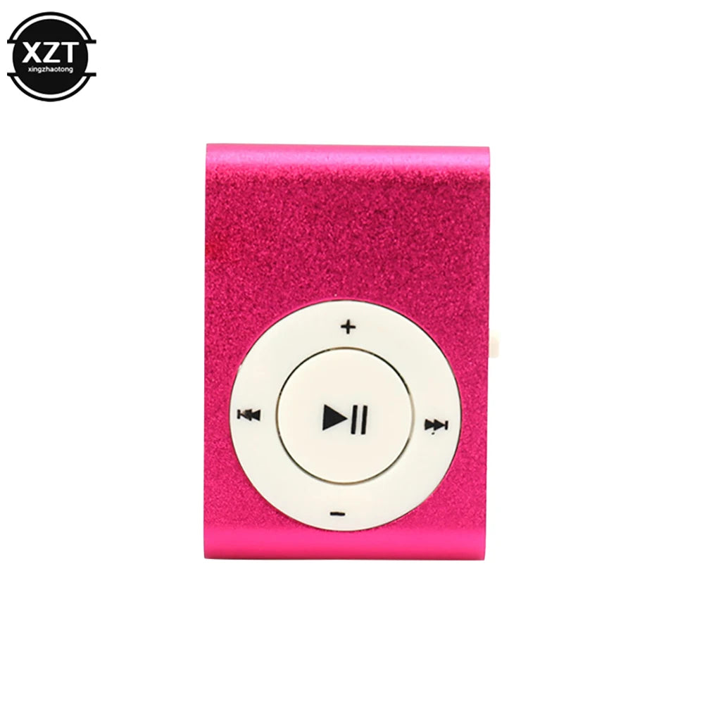 lecteur mp3 portable argent rose noir or bleu métal brillant compact moderne clips